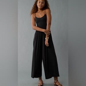 American Eagle Outfitters Soft & Sexy Wide Leg Black Jumpsuit